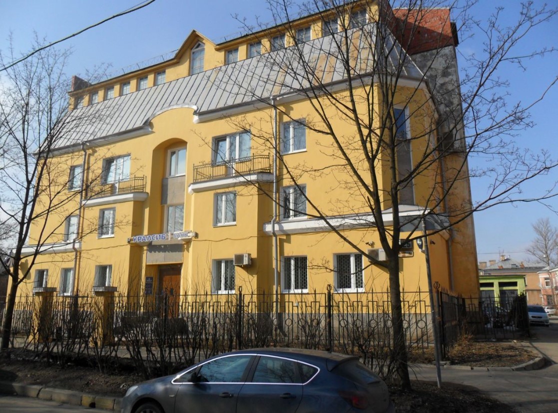 фасад дома, здание по адресу г Санкт-Петербург, ул Оборонная, д 25